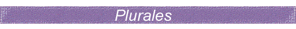 Plurales