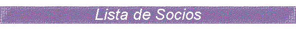 Lista de Socios